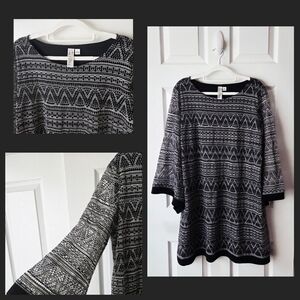 Geometric Tunic Top